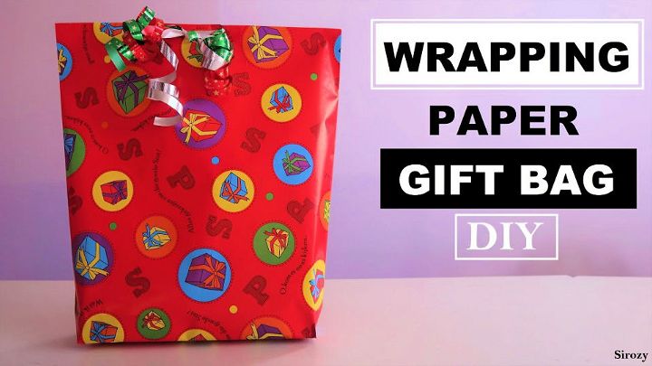 Gift Bag Using Wrapping Paper