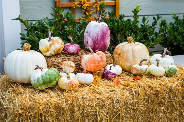 Beautiful Marble Pumpkins