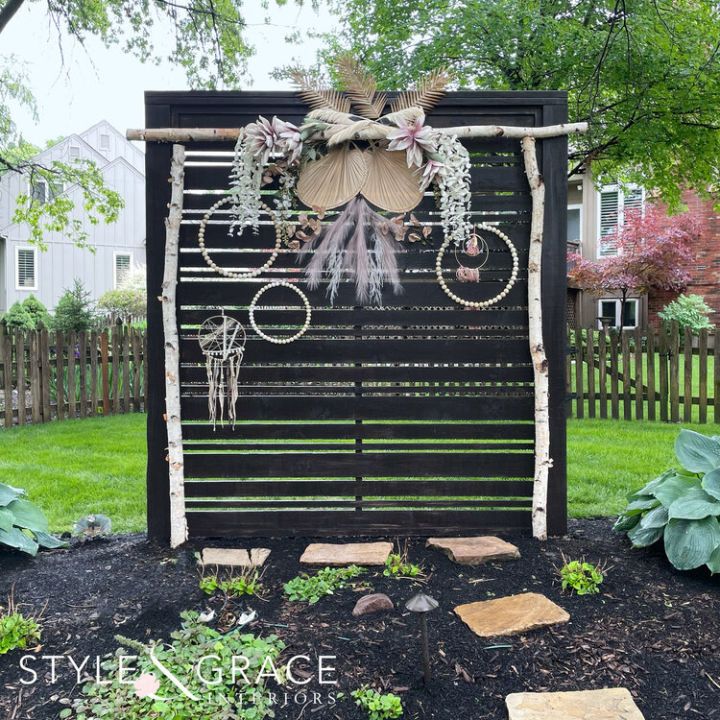 Boho Outdoor Photo Backdrop