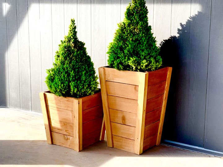 Build Your Own Tall Wood Planters