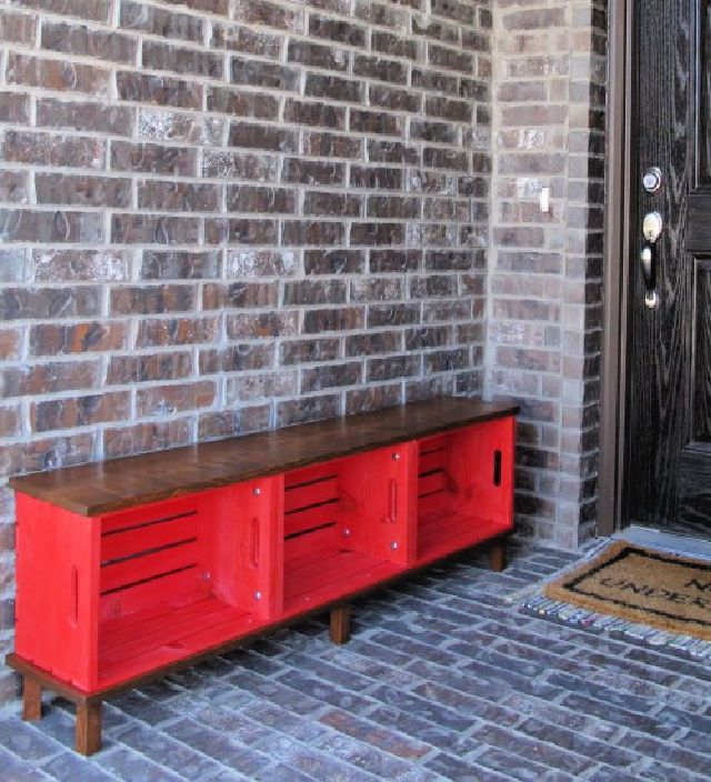 Build Your Own Wooden Crate Bench