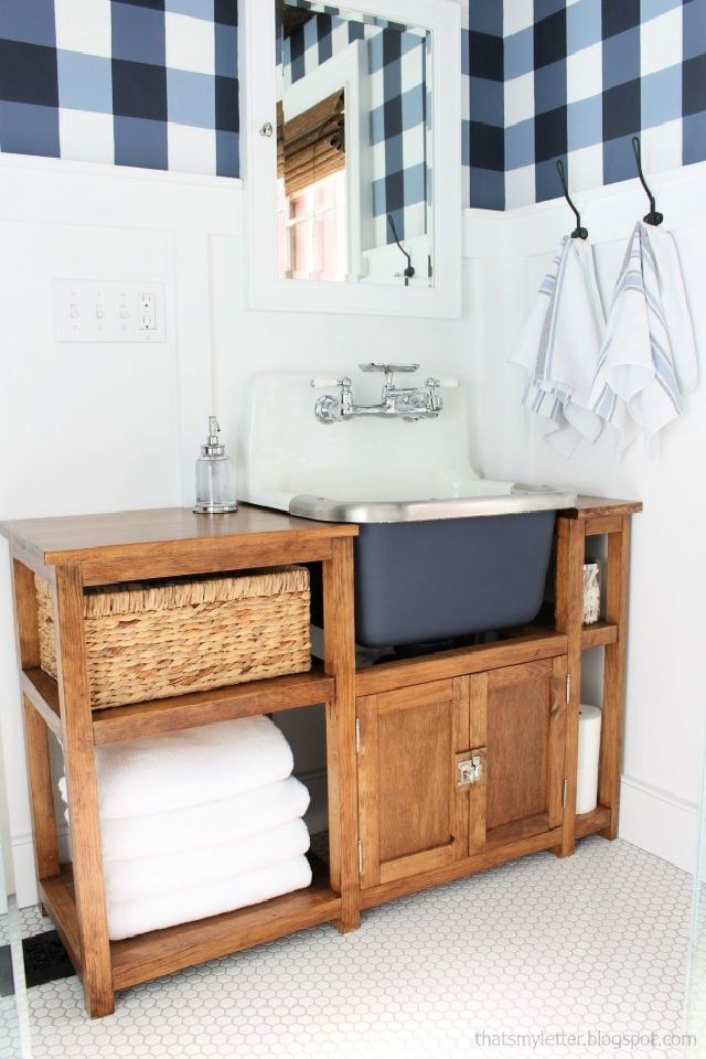 Build a Wood Vanity for Wall Mount Sink