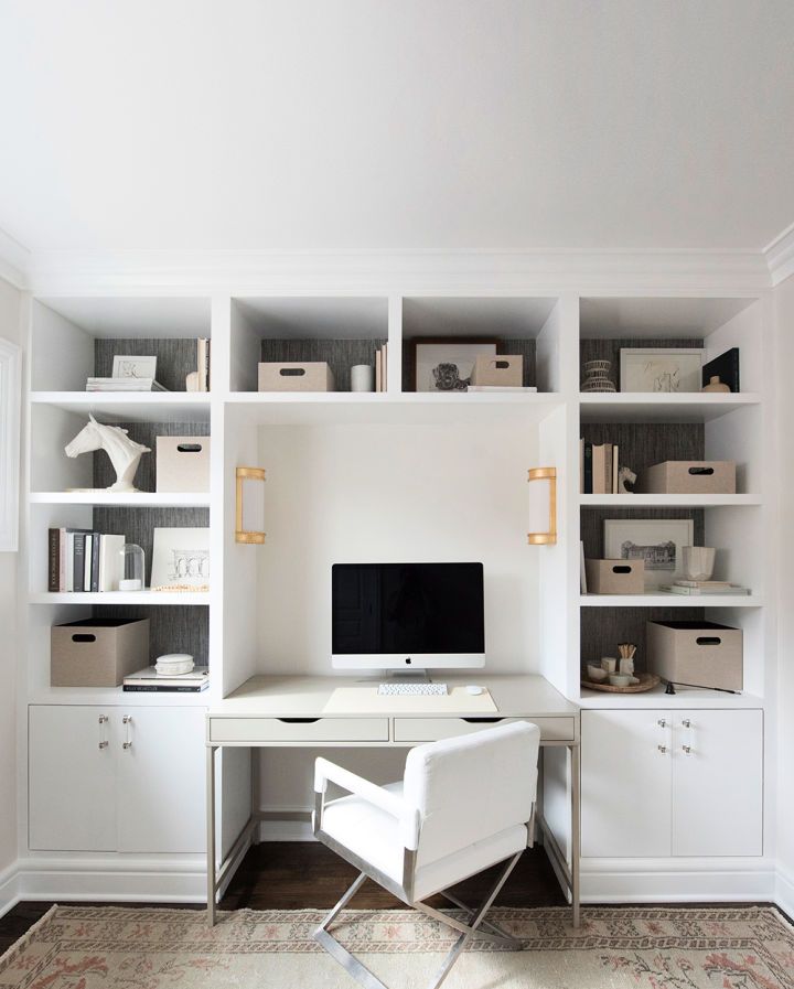 Built ins And Office Organization