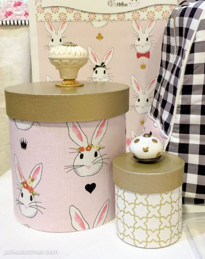 Cover Paper Mache Boxes with Fabric