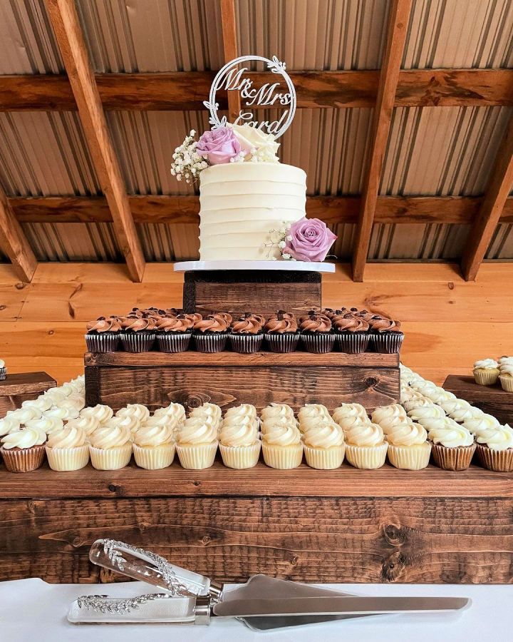 Cupcakes Table For Wedding Reception