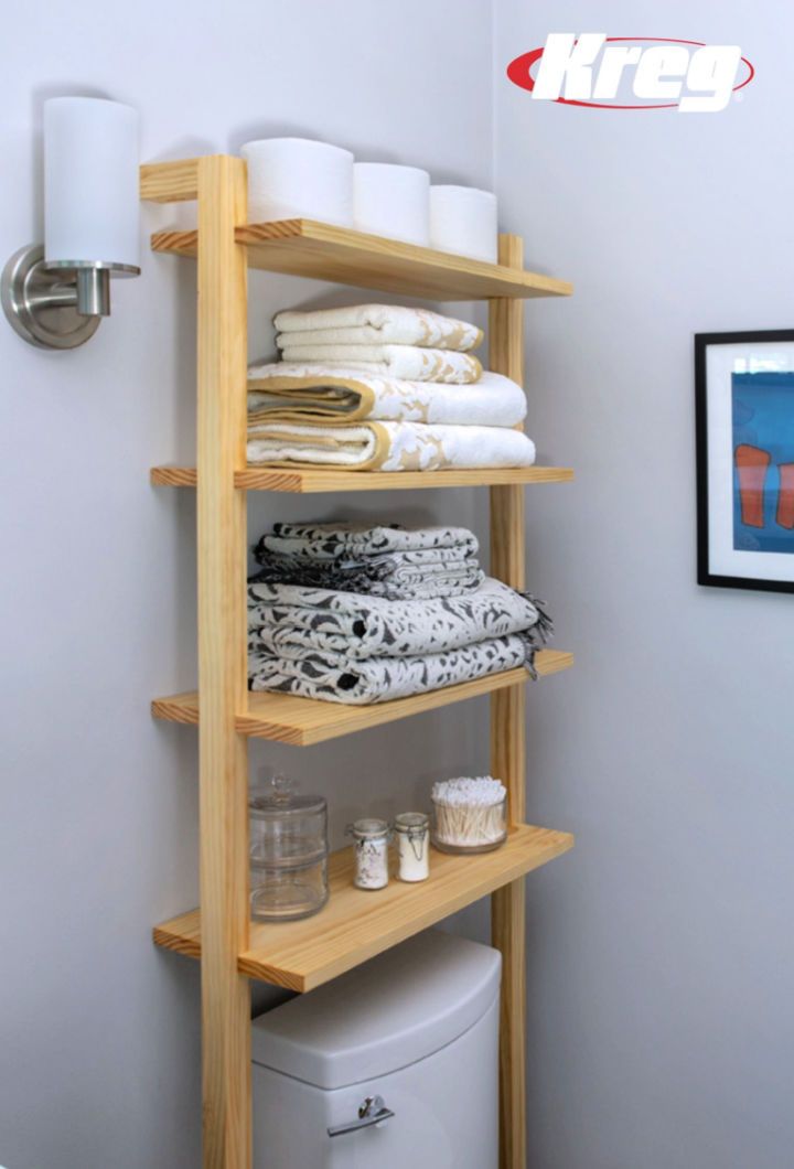 Space Saving Bathroom Storage Shelves