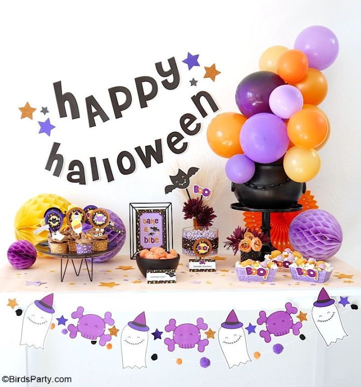 DIY Candy Corn Halloween Party Decoration