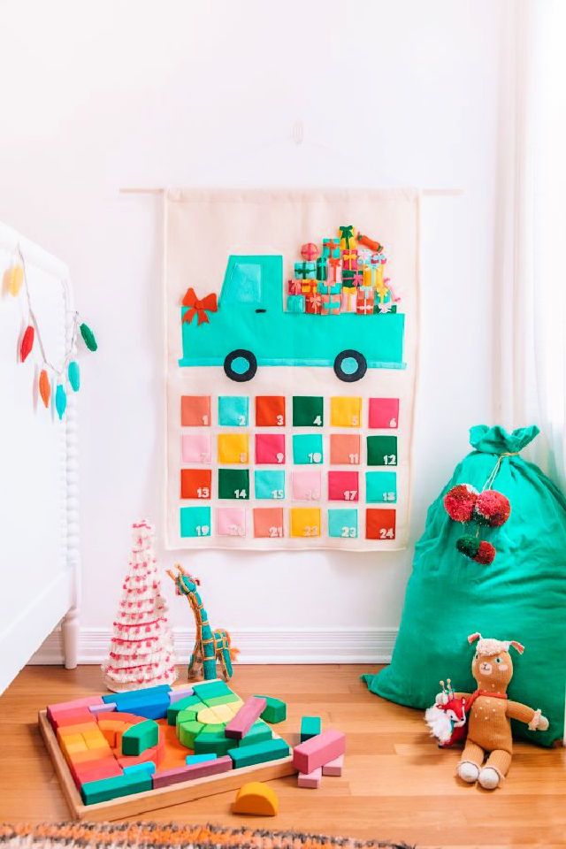 DIY Felt Truck Advent Calendar