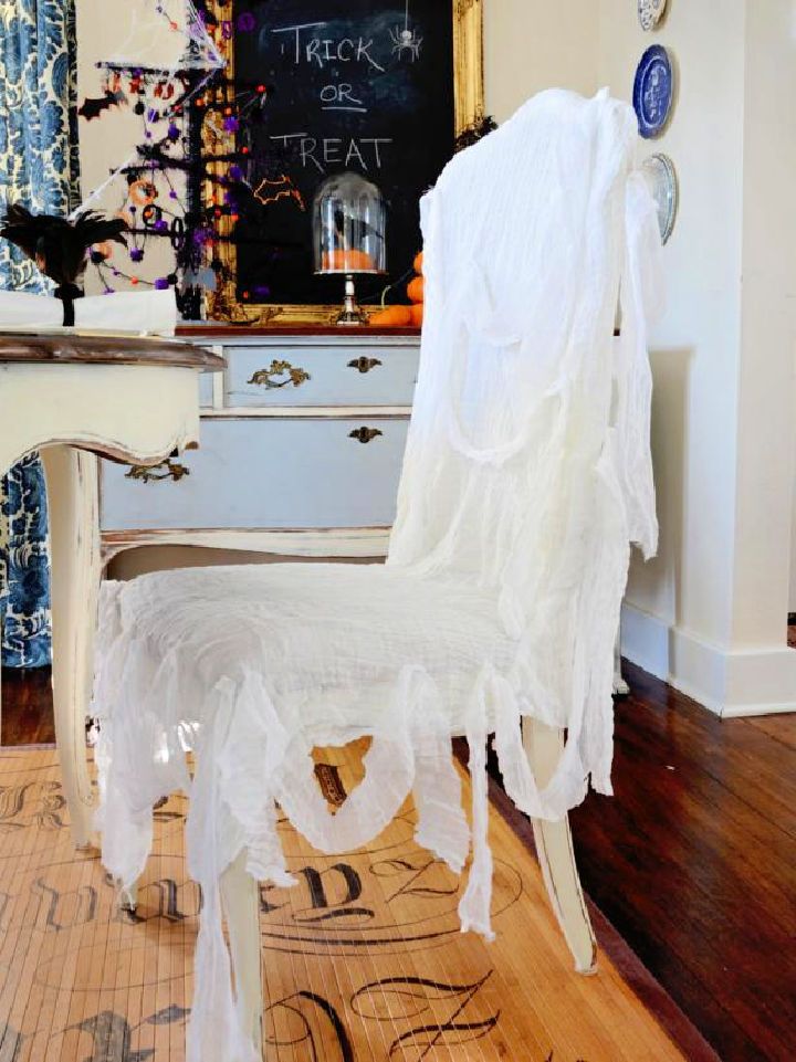 DIY Ghostly Chair Slipcover