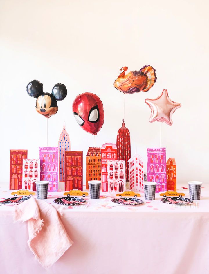 DIY Macys Thanksgiving Day Parade Tablescape