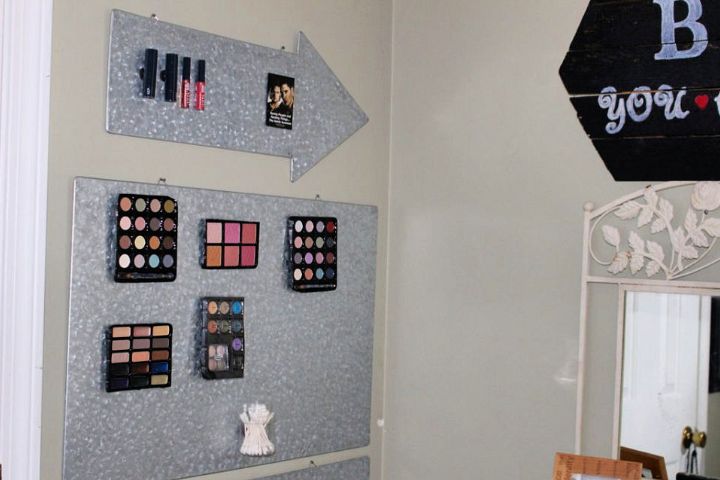 DIY Makeup Wall Organizer