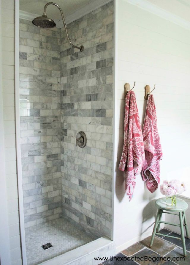 Bath Shower Renovation Using Small Tiles