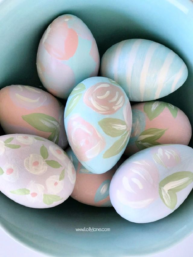 DIY Painted Faux Eggs