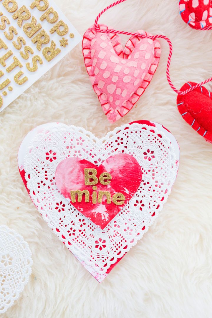 DIY Painted Valentines Day Cards with Toddlers