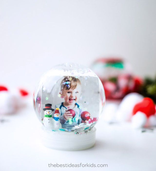 DIY Mini Snow Globe Ornaments (No Glycerin Required!) - Organize