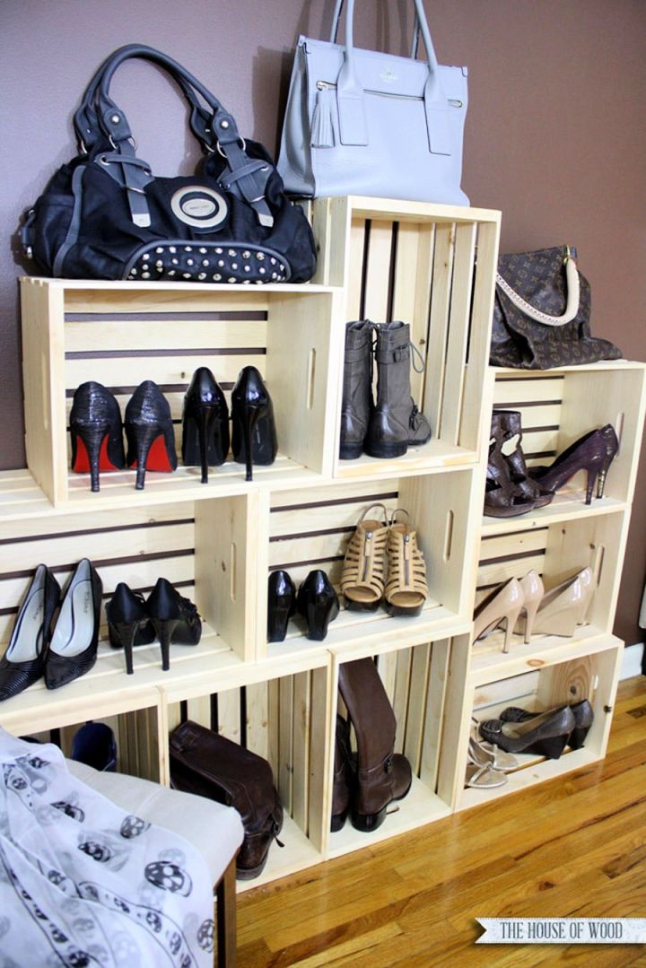 DIY Shoe Storage Display