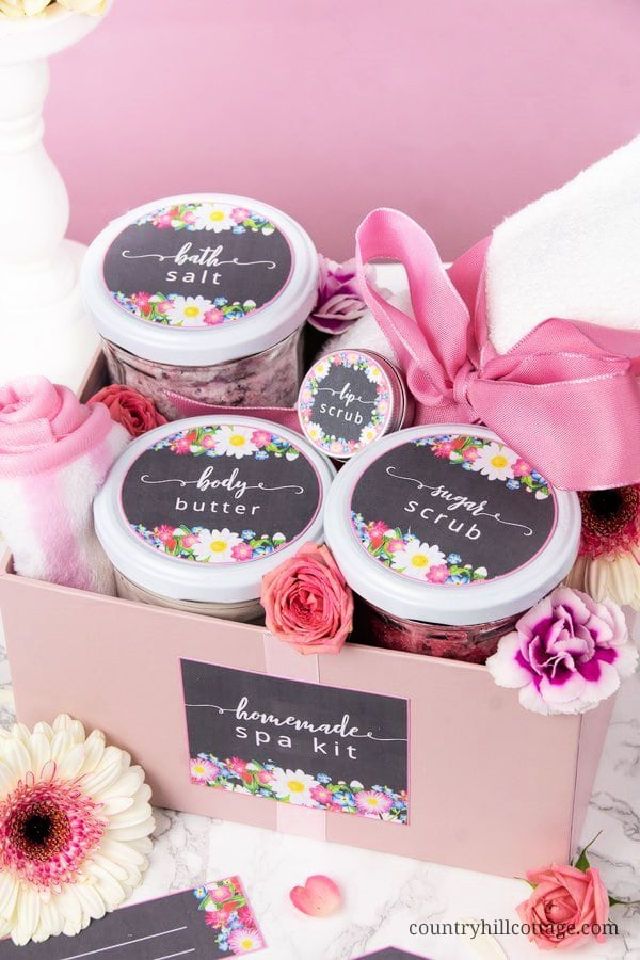 DIY Spa Kit with Free Printable Labels