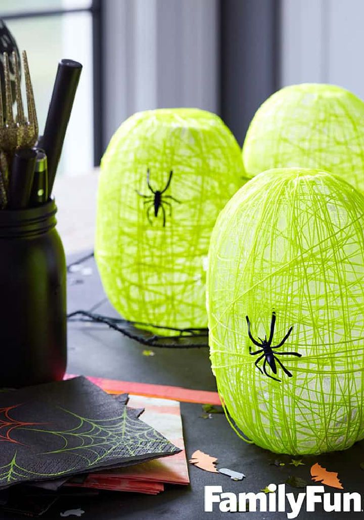 DIY Spider Nest Lanterns