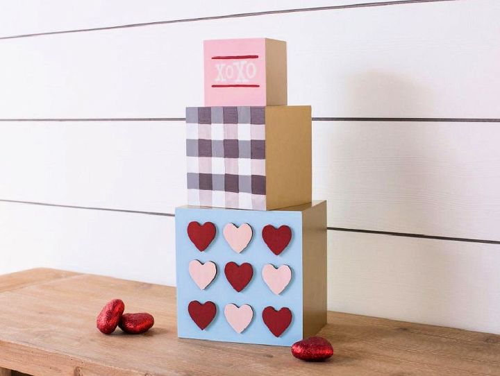 Decorative Valentine Wood Blocks