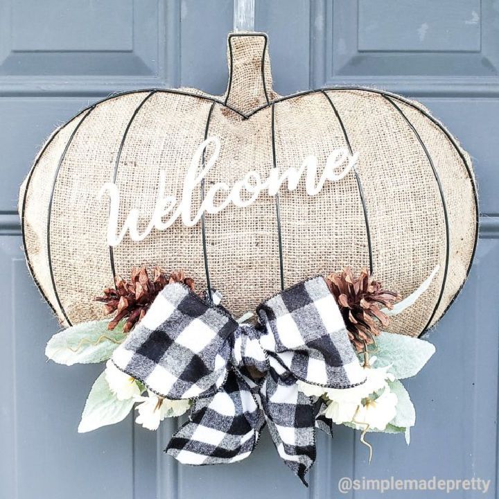 Dollar Tree Wire Pumpkin Wreath