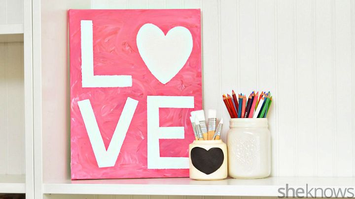 Easy Valentines Day Finger Paint Art