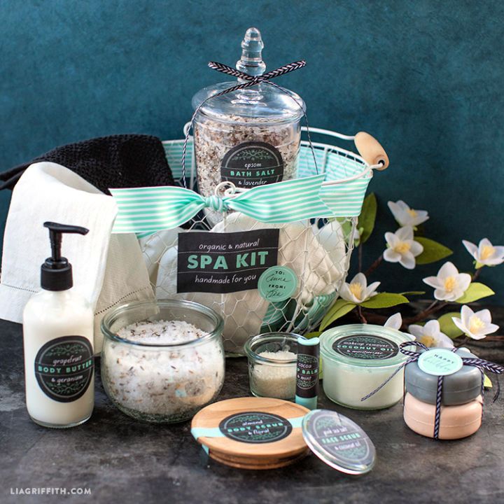 homemade spa gift baskets