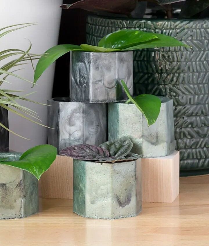 Epoxy Resin Planters Using a Silicone Mold