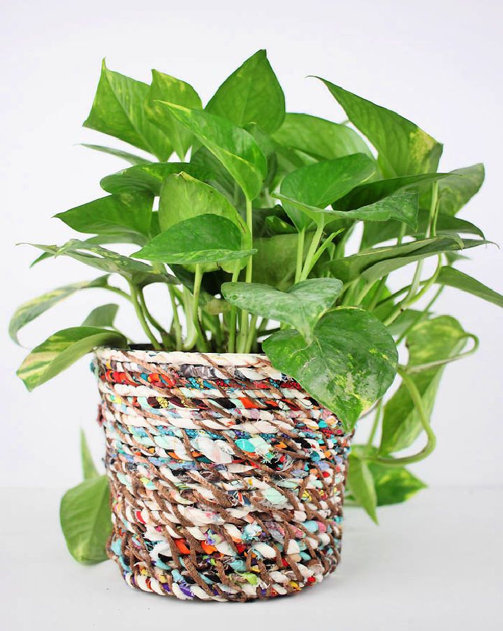 Fabric Twine Flower Pot