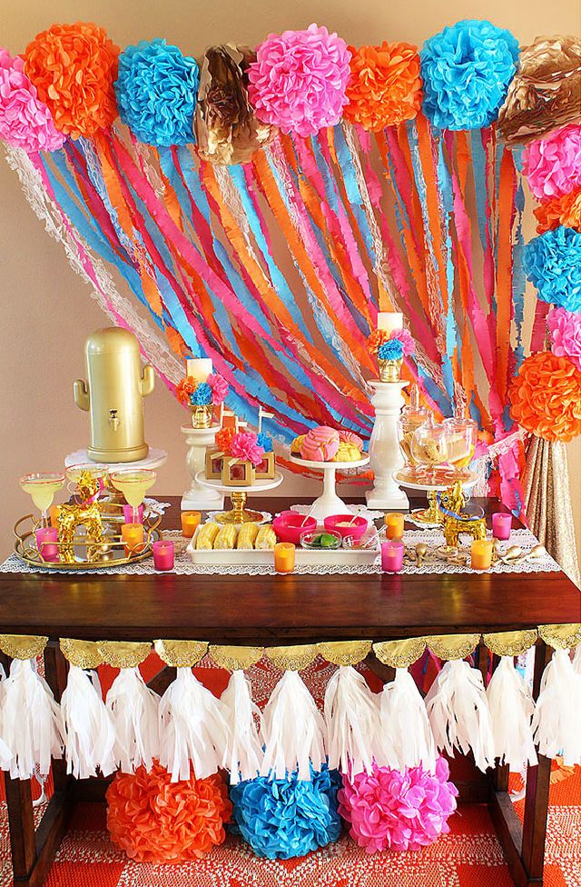 Fiesta Bridal Shower Backdrop