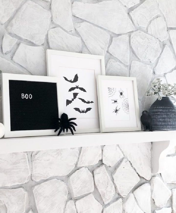 Free Printable Black and White Halloween Art