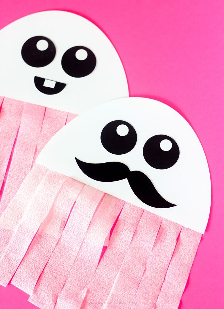 Free Printable Ghost Halloween Craft