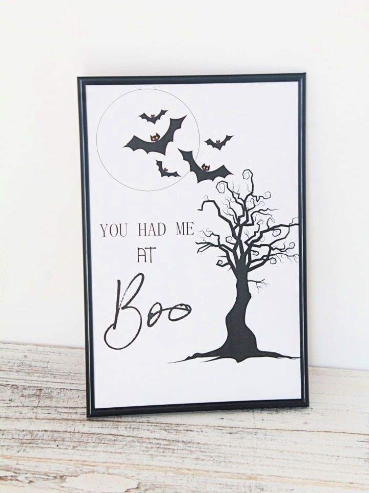 Free Printable Halloween Boo Sign