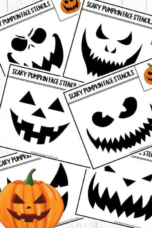 Free Printable Pumpkin Face Stencils