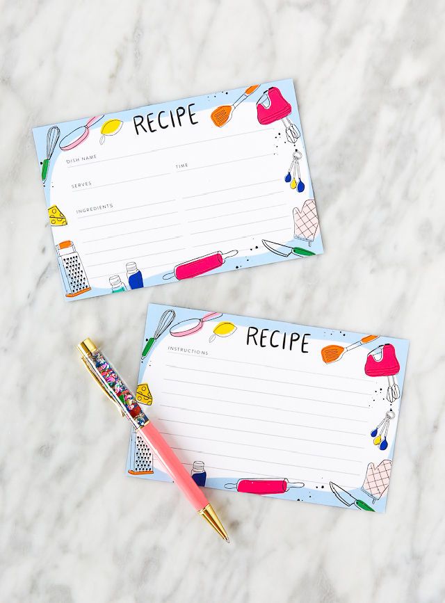 Free Printable Recipe Cards