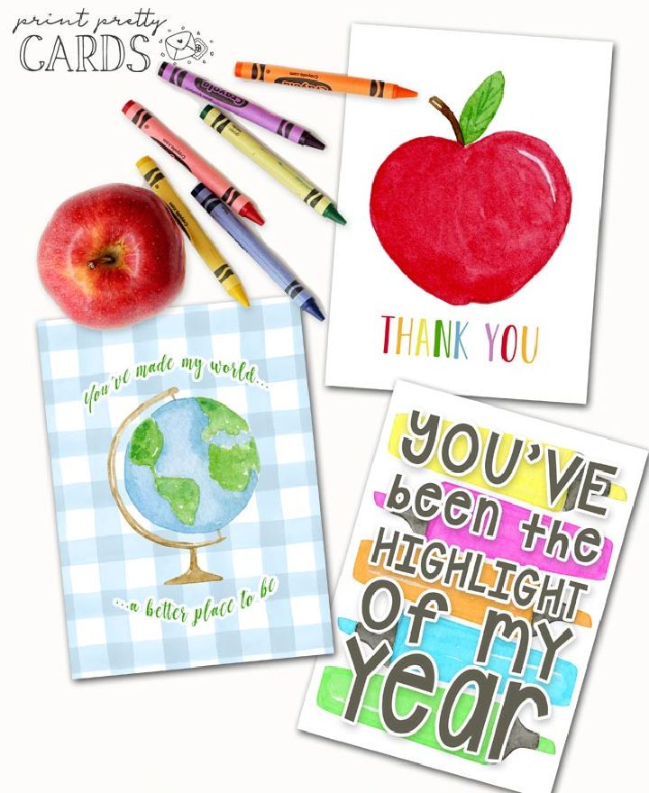 Free Printable Teacher Appreciation Cards
