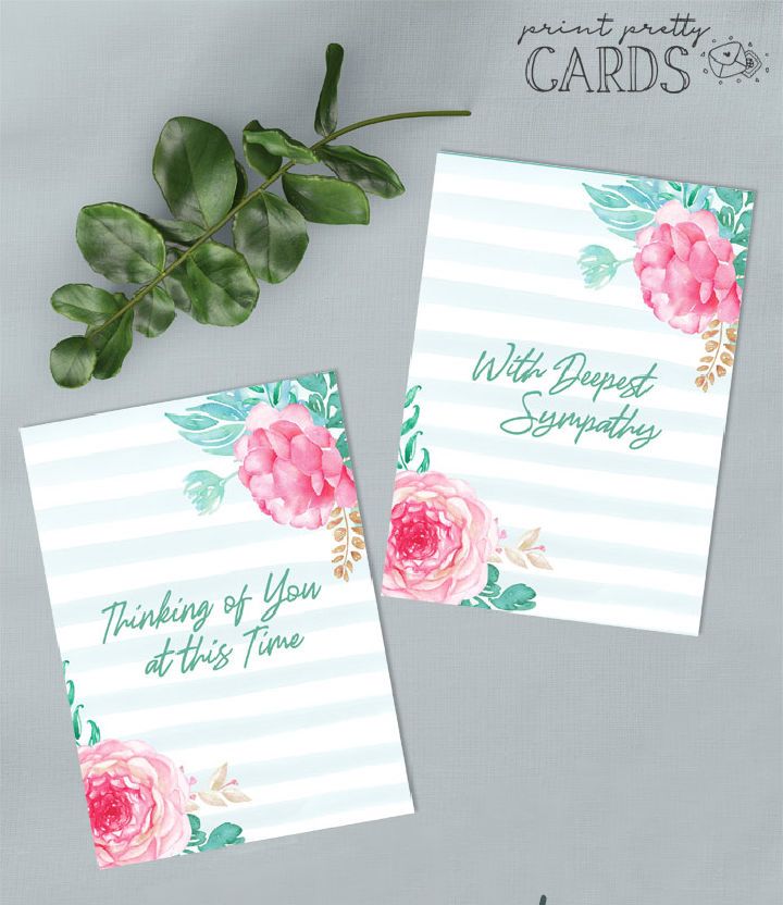 Free Printable Sympathy Cards to Print