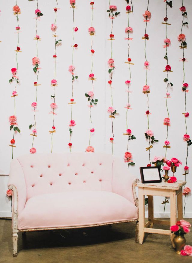 Fresh Flower Wall Backdrop