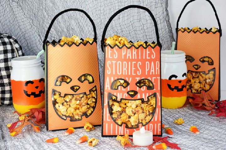 Halloween Pumpkin Paper Party Bags