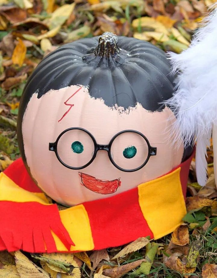 Harry Potter Painted Pumpkin