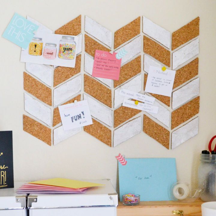 Herringbone Bulletin Board