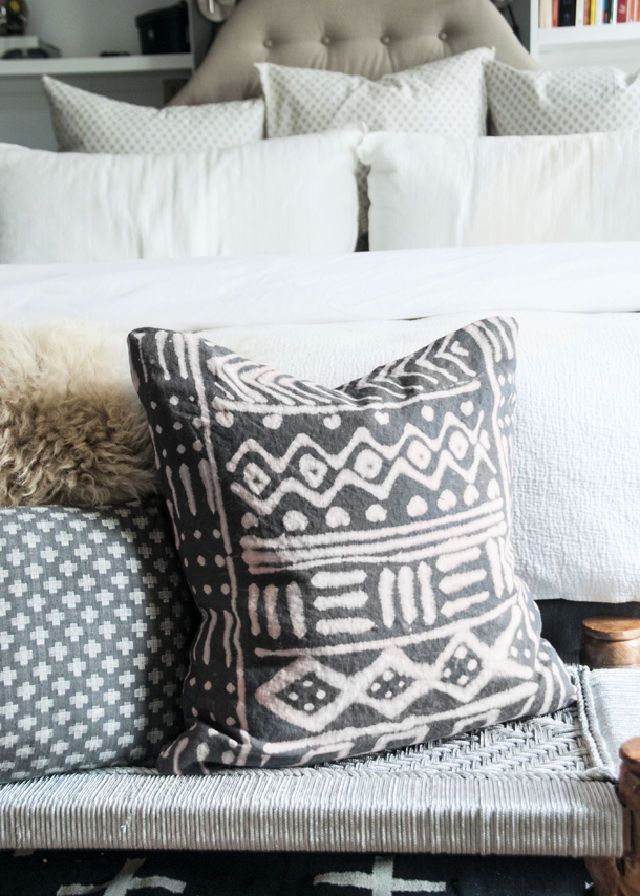 Homemade Mudcloth Pillow Cover