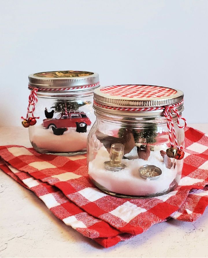 Homemade Snow Globes Using Glycerin