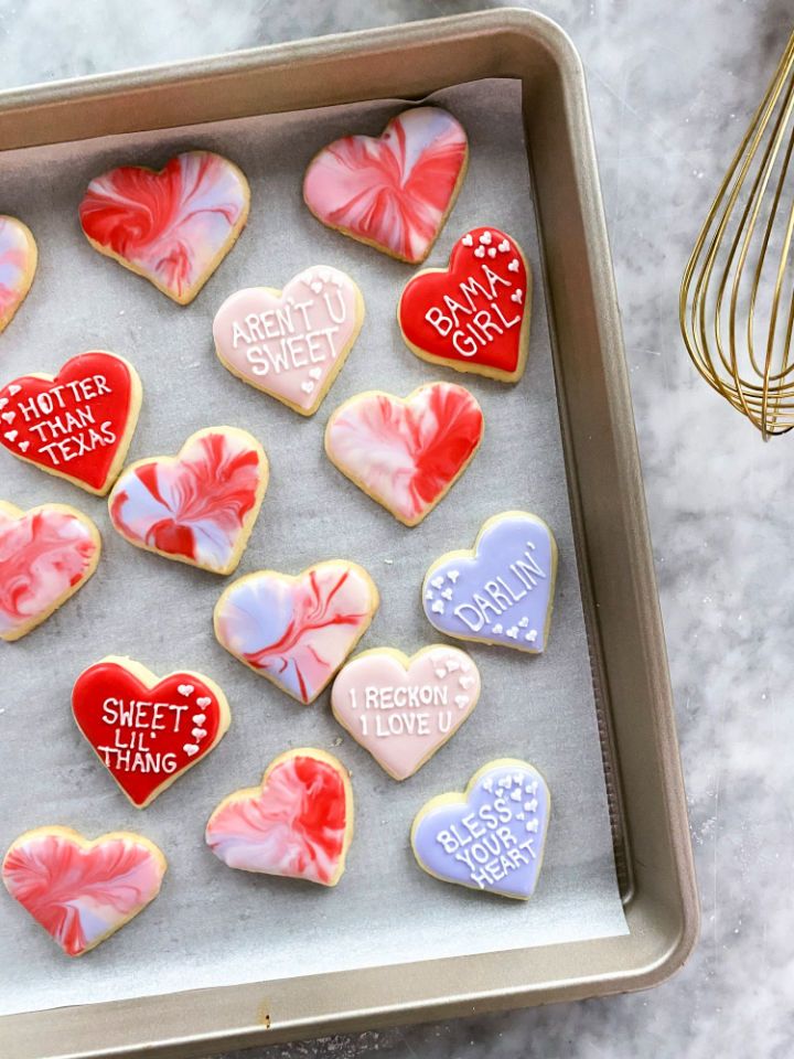 How to Decorate Conversation Heart Sugar Cookies