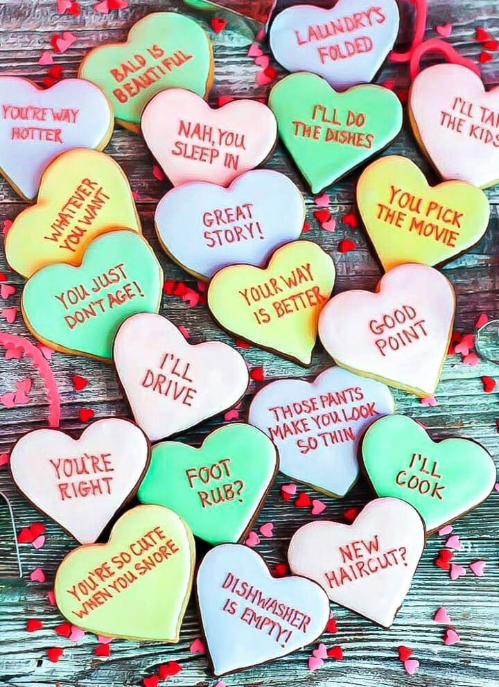 How to Make Conversation Heart Cookies