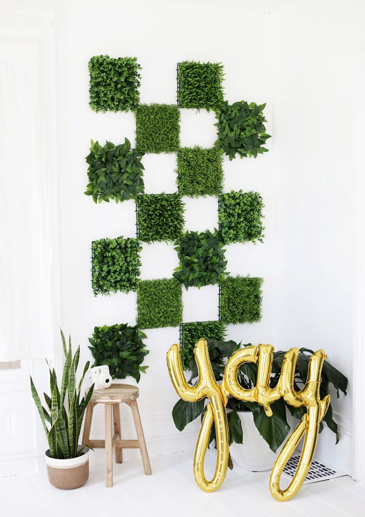 How to Make Greenery Wall Backdrop