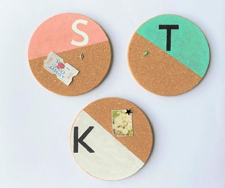 How to Make a Painted Cork Boards