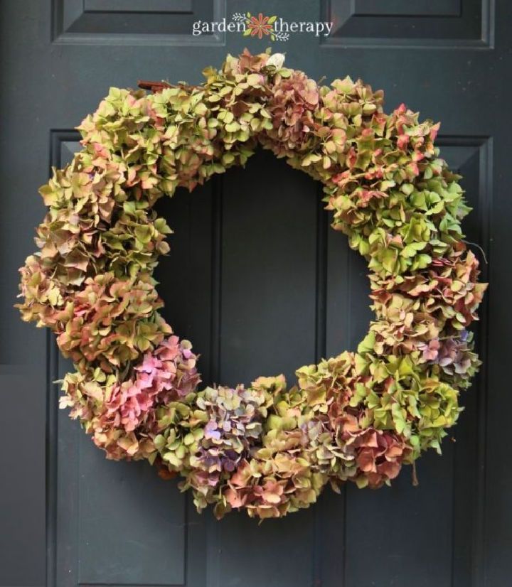 Hydrangea Wreath with Just 2 Materials