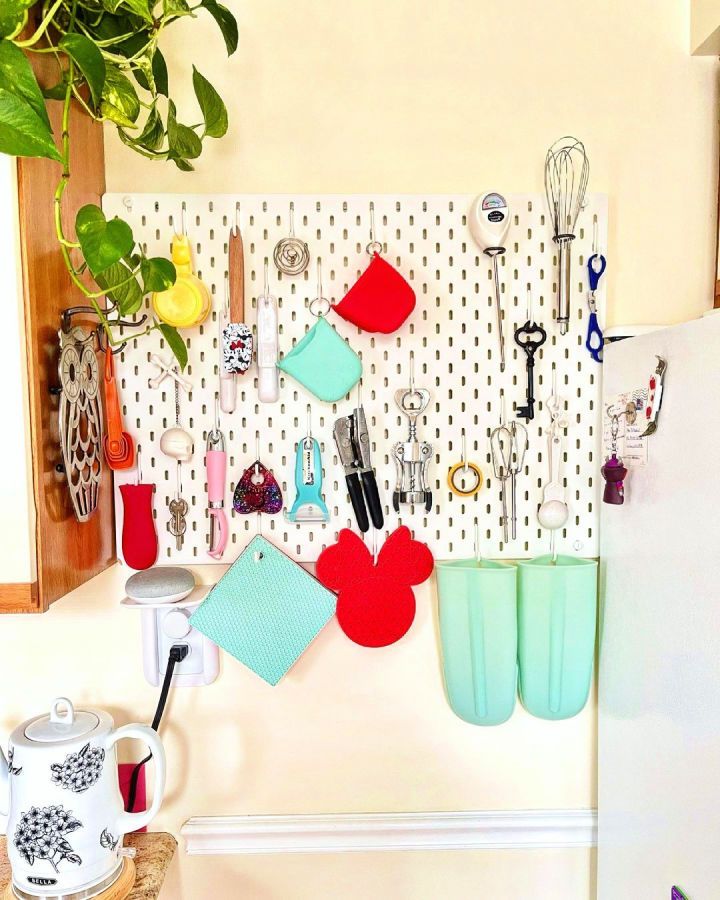 Ikea Skadis Kitchen Pegboard