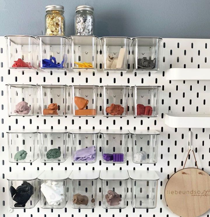 Ikea Skadis Polymer Clay Pegboard