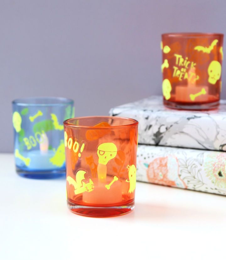 Last Minute DIY Halloween Votives